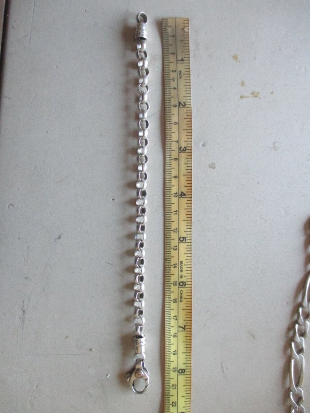 STERLING SILVER link bracelet